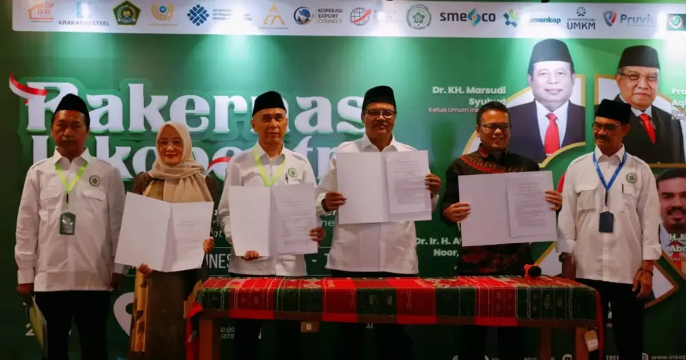 Kegiatan Rakernas Pengurus Induk Koperasi Pondok Pesantren (Inkopotren) yang dilaksanakan Gedung Smesco, Jakarta, Rabu (20/5/2026). (Foto: MUI)