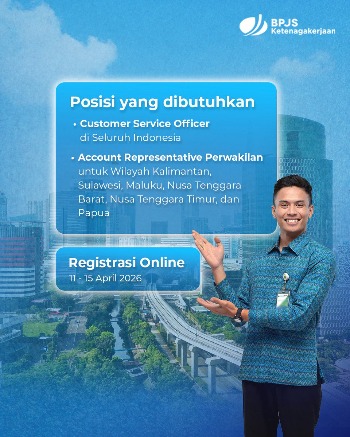 BPJS Ketenagakerjaan Membuka Rekrutmen Pendaftaran. Foto: BPJS Ketenagakerjaan