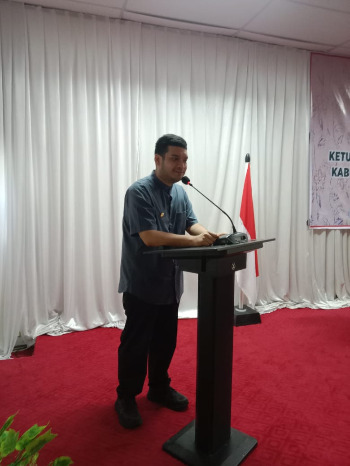 Kepengurusan Dharma Wanita Persatuan (DWP) Kabupaten Buton Masa Bakti 2024-2029 resmi dikukuhkan pada Kamis (16/04/2026).  (Foto: Ajumasir - Kominfo)