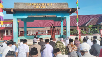 Wabup Syarifudin Saafa Shalat Iduladha dan Jadi Khotib di Kapontori