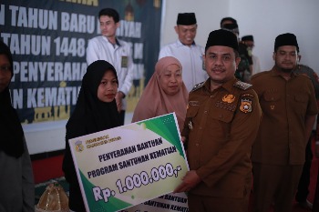 Wakil Bupati Buton Syarifudin Saafa, S.T., menghadiri acara Peringatan 1 Muharam 1448 Hijriah yang digelar di Aula Kantor Bupati Buton, Kompleks Perkantoran Takawa, Senin siang (15/6/2026) pukul 14.00 WITA. (Foto: La Ampi - Takawa ID )